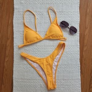 Skimpy Yellow Gold Bikini